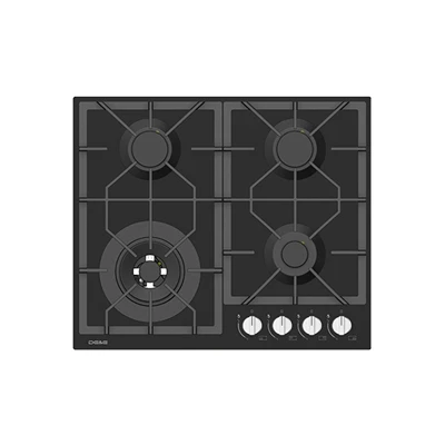 Table de cuisson à gaz noir